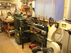 Woodturning workshop, VB36 lathe Phoebe the VB